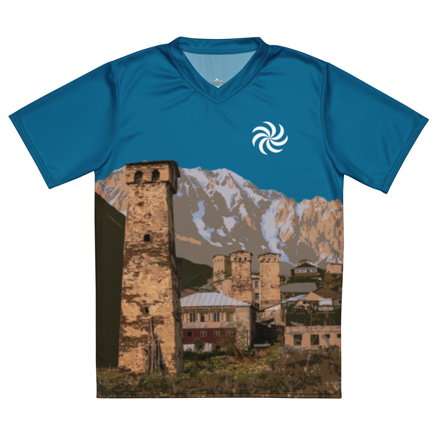 Svan -Sport mit Allover-Druck